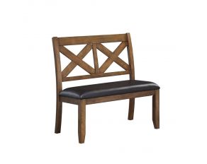 Darby Dining Bench in Brown