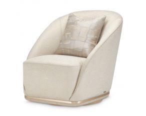 La Rachelle Swivel Chair Gold Rush in Medium Champagne