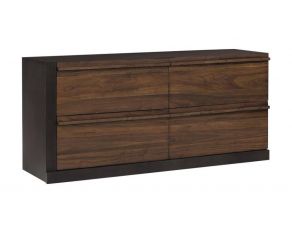 Azalia Dresser in Walnut and Black