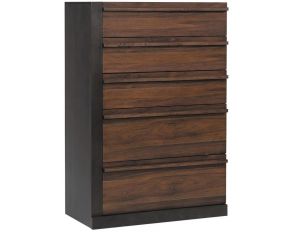 Azalia Chest in Walnut and Black