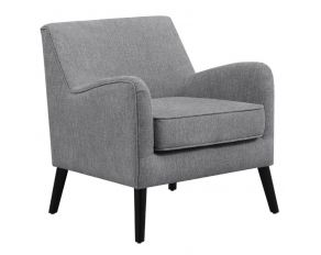 Upholstered Accent Chair in Charcoal Grey