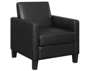 Track Arm Accent Chair in Black