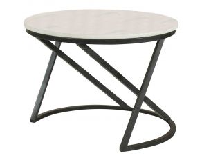 Accent Table in White and Black