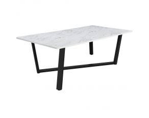 Mayer Dining Table in Faux White