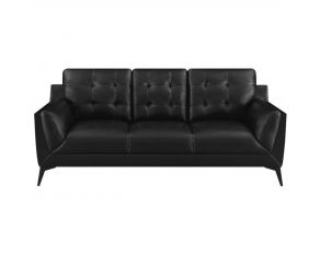 Moira Stationary Sofa in Black