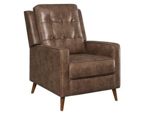 Push Back Recliner Glider in Brown