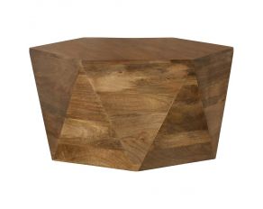 Hexagonal Wooden Coffee Table in Natural