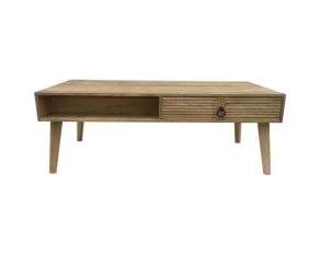 Rectangular Storage Coffee Table in Natural