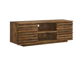 2-Door TV Console with Adjustable Shelf in Natural