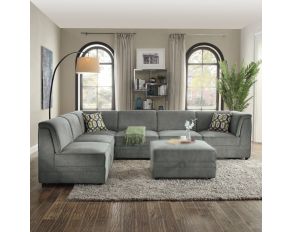 Bois Sectional Sofa in Gray