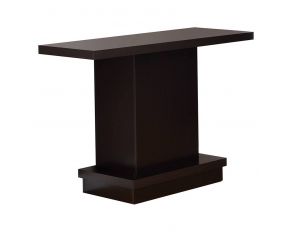 Pedestal Sofa Table in Cappuccino