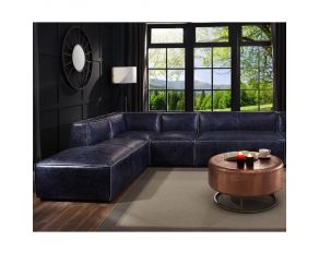 Birdie Sectional Sofa in Vintage Blue