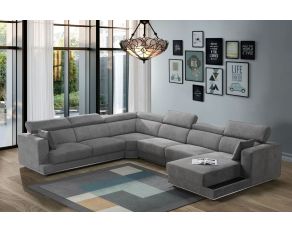 Alwin Sectional in Dark Gray