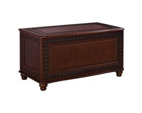 Flip Open Storage Cedar Chest in Deep Tobacco