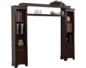 Halden Entertainment Center in Merlot Finish