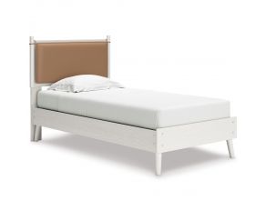 Aprilyn Twin Panel Bed in White