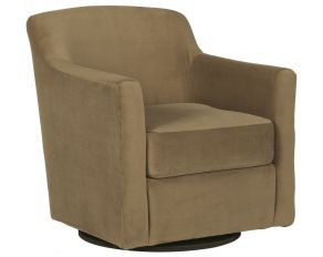 Bradney Swivel Accent Chair in Honey