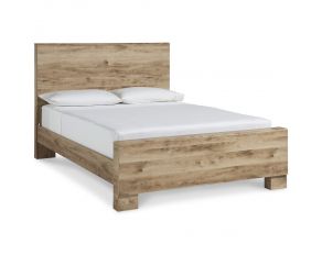 Hyanna Queen Panel Bed in Tan