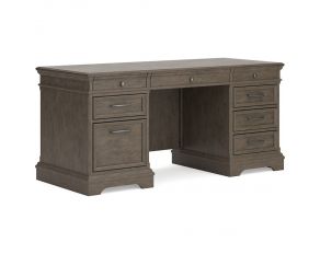 Janismore Home Office Desk in Weathered Gray