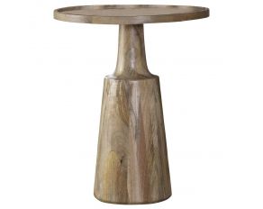 Ixia Round Accent Table in Natural