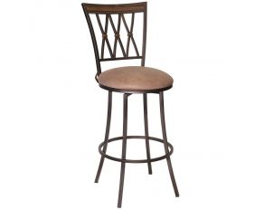 Sedona 30-inch Swivel Barstool in Brown Cherry