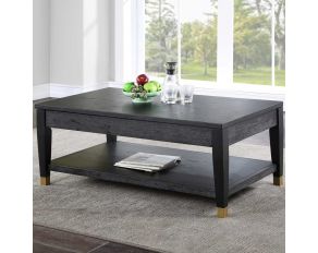 Yves Lift Top Cocktail Table in Rubbed Charcoal