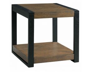 Caesar End Table in Walnut Finish