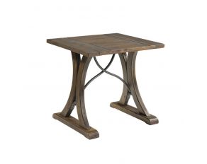 New Bedford End Table in Brown Finish