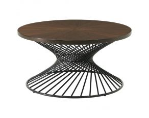 Terri Coffee Table in Brown Finish