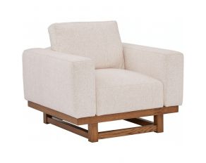 Floating Track Lounge Chair in Greyed Brown