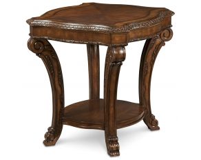 ART Old World Rectangular End Table in Cherry