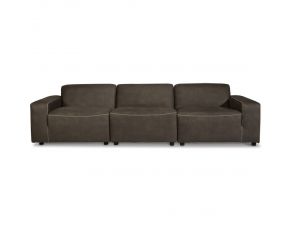 Allena 3-Piece Sectional Sofa in Gunmetal