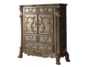 Acme Furniture Dresden Chest in Gold Patina and Bone Finish