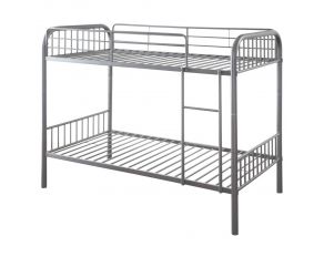 Acme Furniture Bristol Twin/Twin Bunkbed in Gunmetal Finish