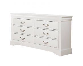 Acme Furniture Louis Philippe III Dresser in White Finish