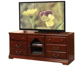 Acme Furniture Herculas TV Stand in Cherry Finish