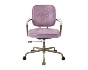 Siecross Office Chair in Pink Top Grain Leather