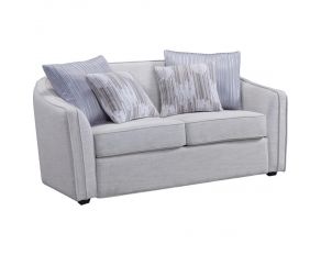 Mahler II Loveseat with 4 Pillows in Beige