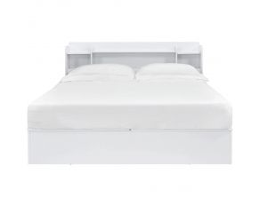 Perse Queen Bed in White Finish