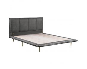 Metis Eastern King Bed in Gray