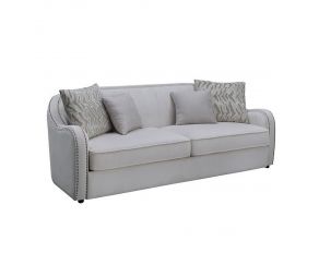 Mahler Sofa with 4 Pillows in Beige