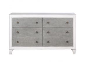 Katia Dresser in Rustic Gray and White Finish