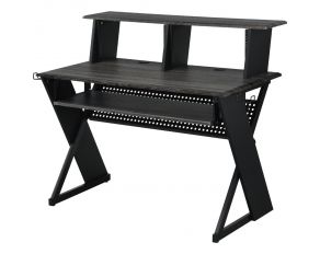 Annette 47 Inch Music Desk in Black Finish