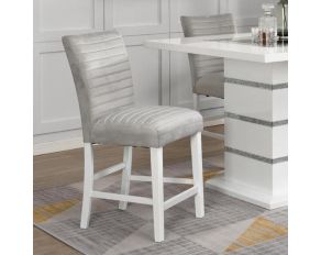 Elizaveta Set of 2 Counter Height Chairs in Gray