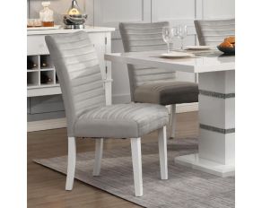 Elizaveta Set of 2 Side Chairs in Gray