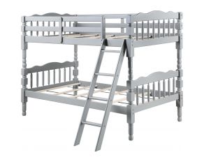 Homestead Twin over Twin Bunk Bed in Gray Finish