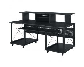 Megara Music Desk in Black Finish