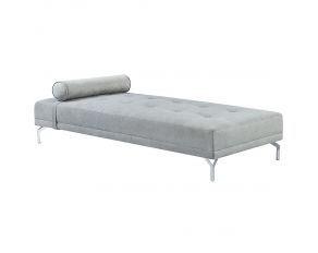 Quenti Futon with 1 Pillow in Gray Melange