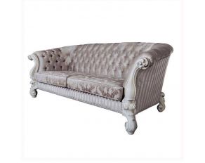 Versailles Sofa with 7 Pillows in Ivory