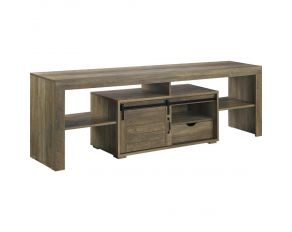 Wasim TV Stand in Rustic Oak Finish